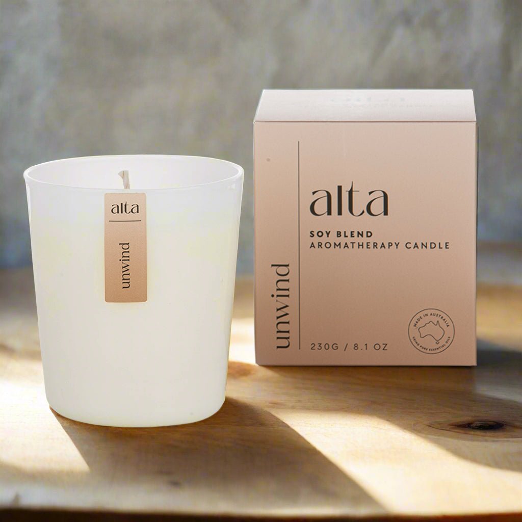 Alta Essential Oil Candle Unwind - Altasphere