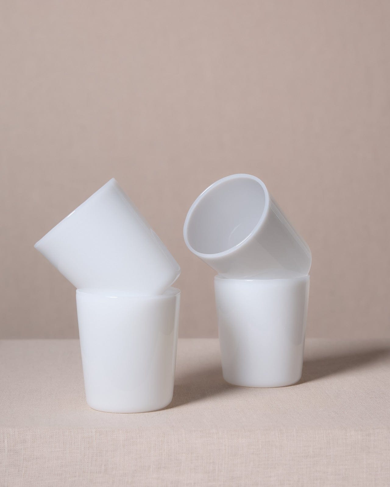 Alta Stackable Glass Set of 4 White - Altasphere