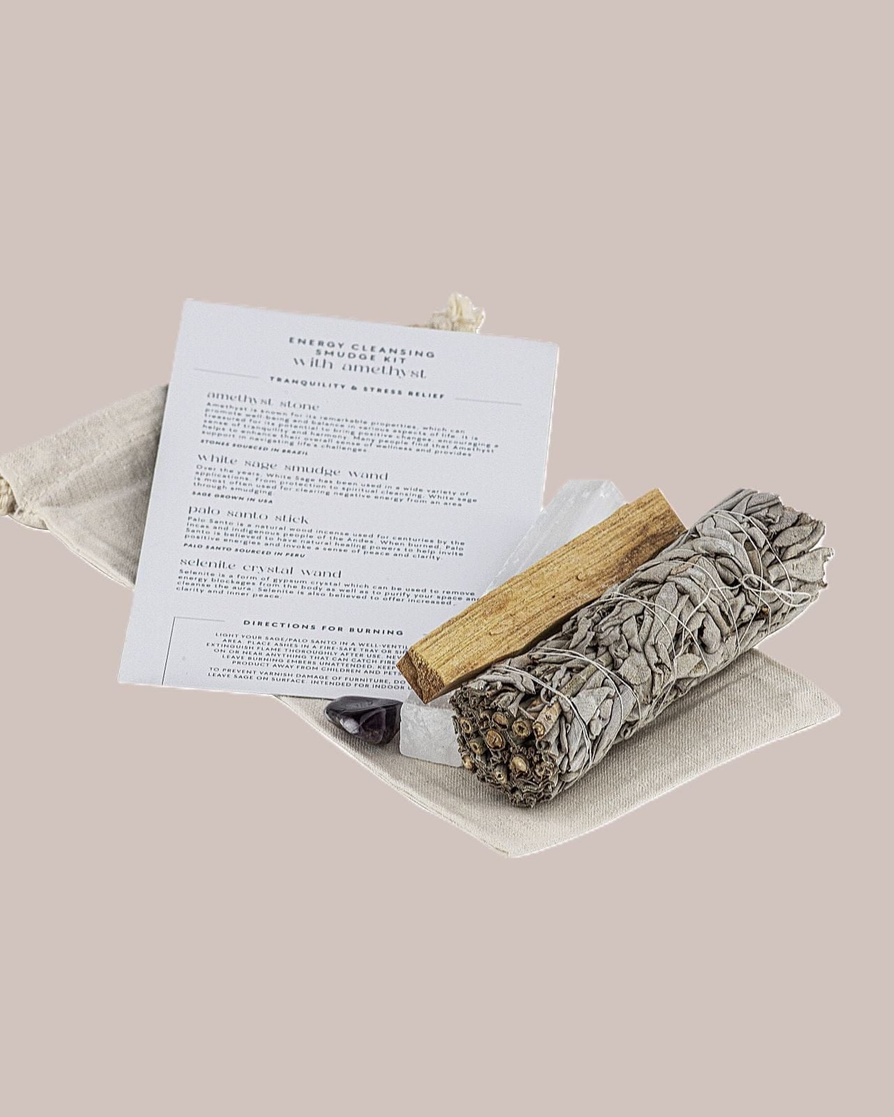 Calm and Clarity Cleansing Set with Amethyst - Altasphere