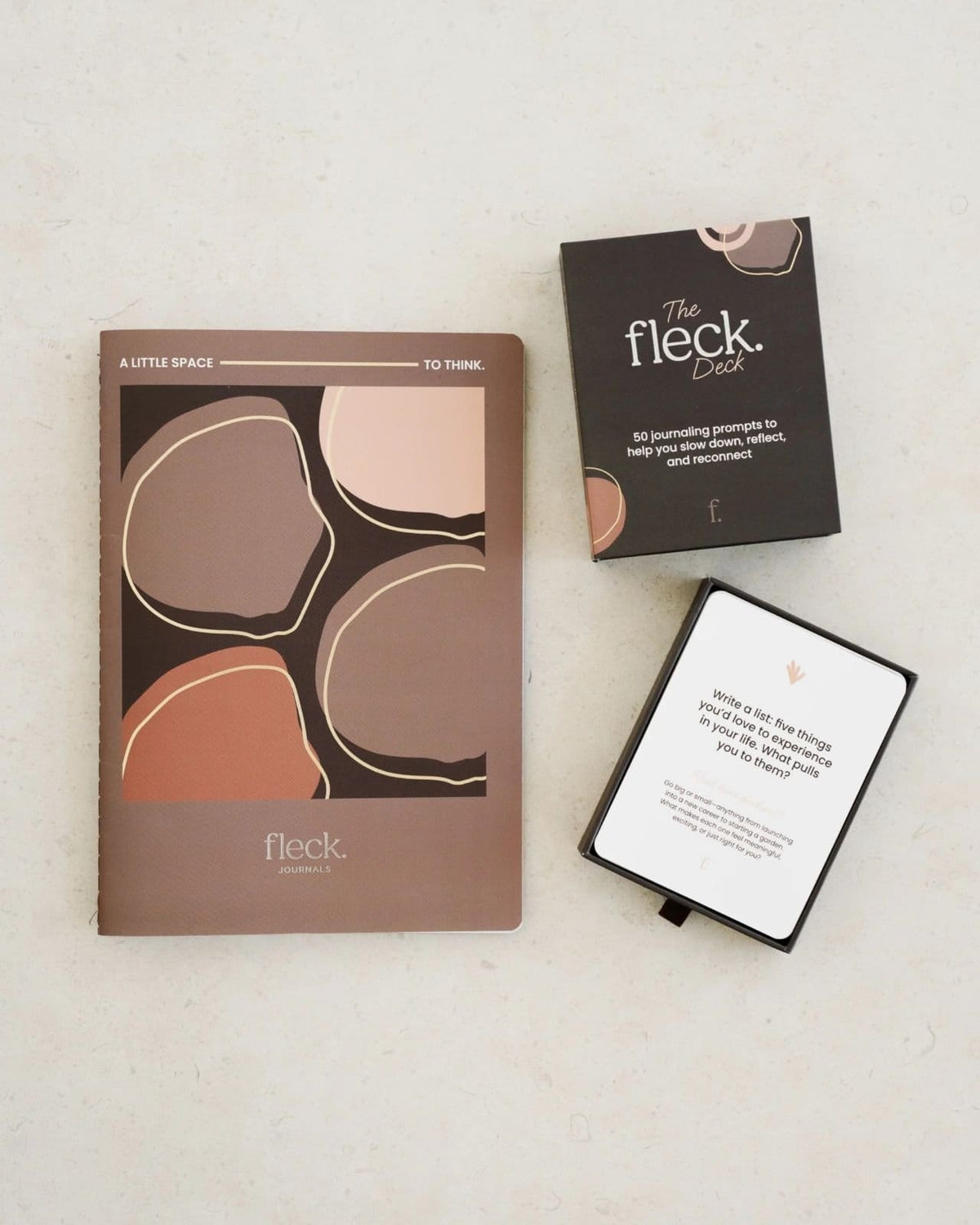 Cards The Fleck Journaling Set | Journal & Prompt Cards Fleck