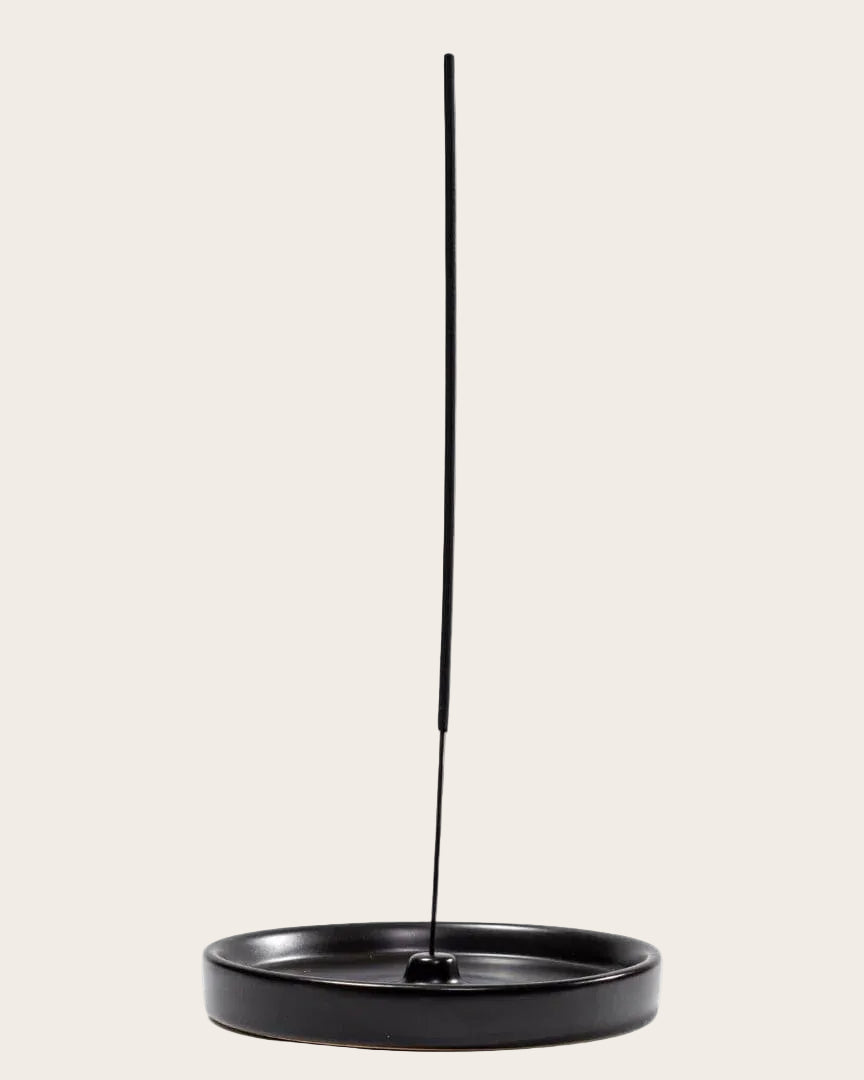 Ceramic Incense Holder Black - Altasphere