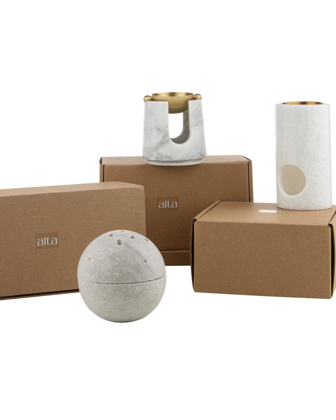 Column Granite Oil Burner - Altasphere