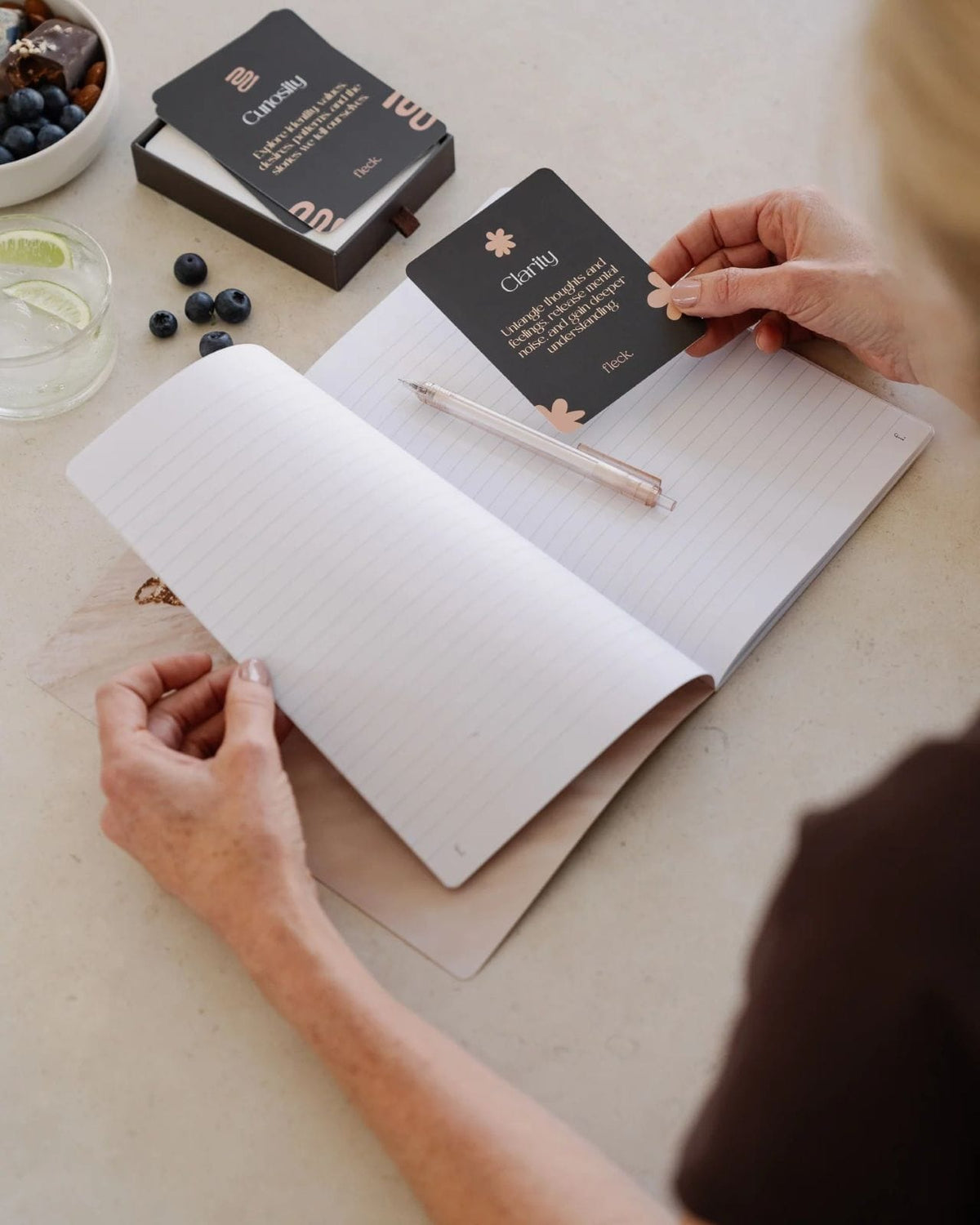 Journal The Fleck Journal | Minimalist Lined Notebook for Reflection Fleck