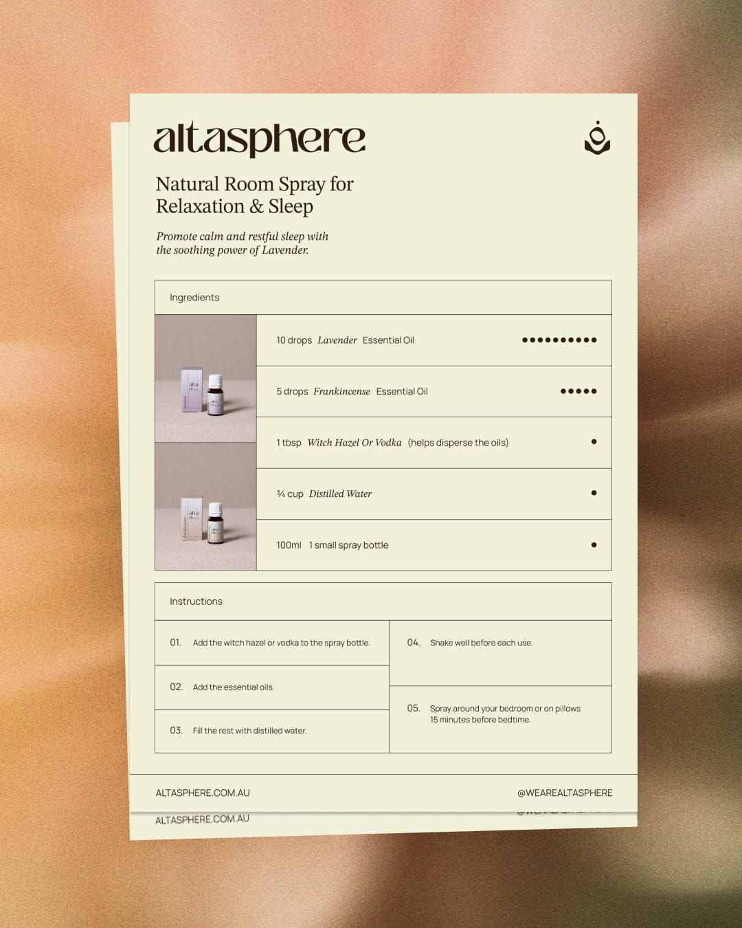 Natural Room Spray for Relaxation & Sleep (Free Download) - Altasphere