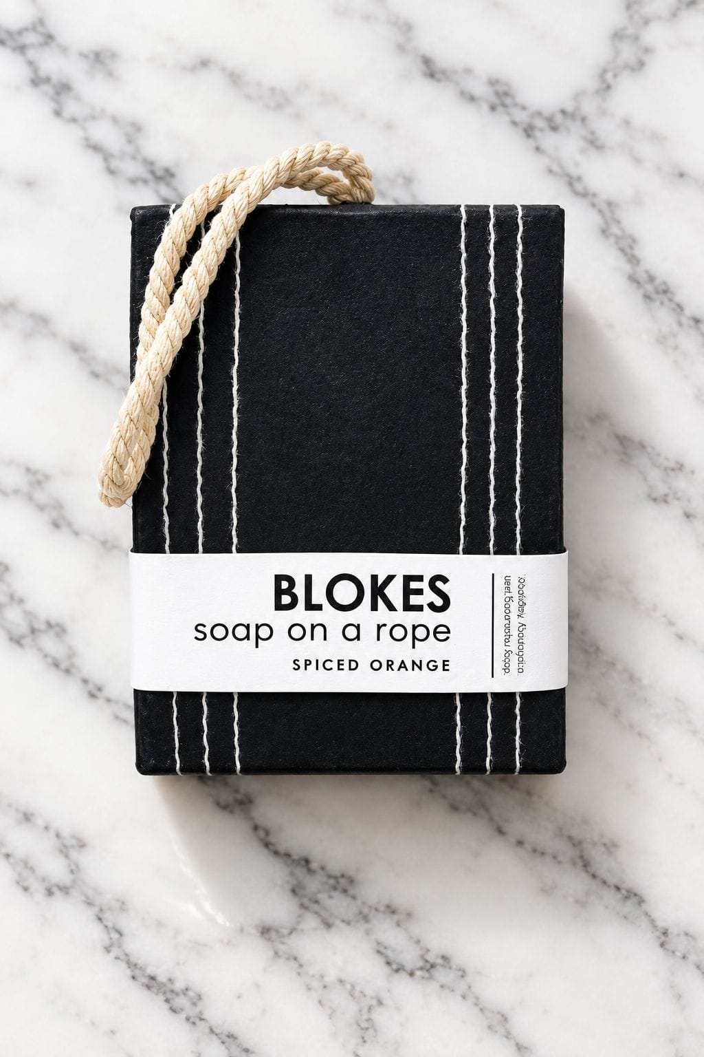 Wardrobe Freshener Blokes Soap on a Rope – Spiced Orange Handmade Soap Thurlby