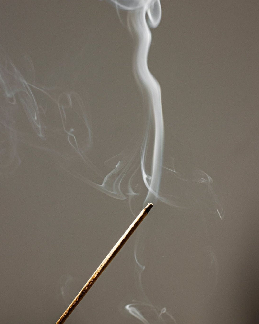 close up of burning incense stick