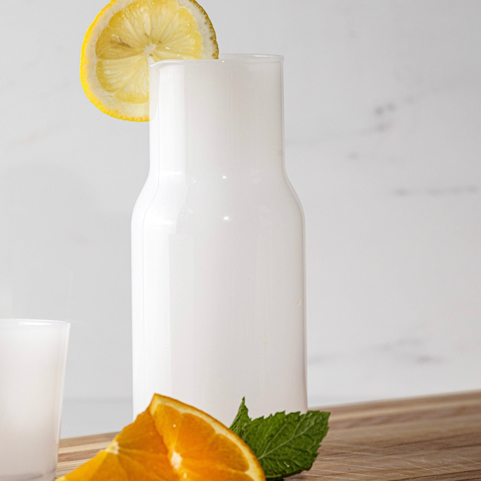 Alta Alta Carafe, Cup and Straw Set White Altasphere