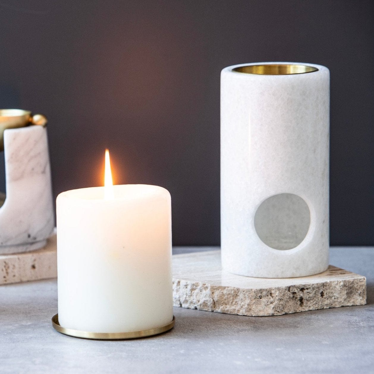 Alta Alta Column Granite Oil Burner Altasphere