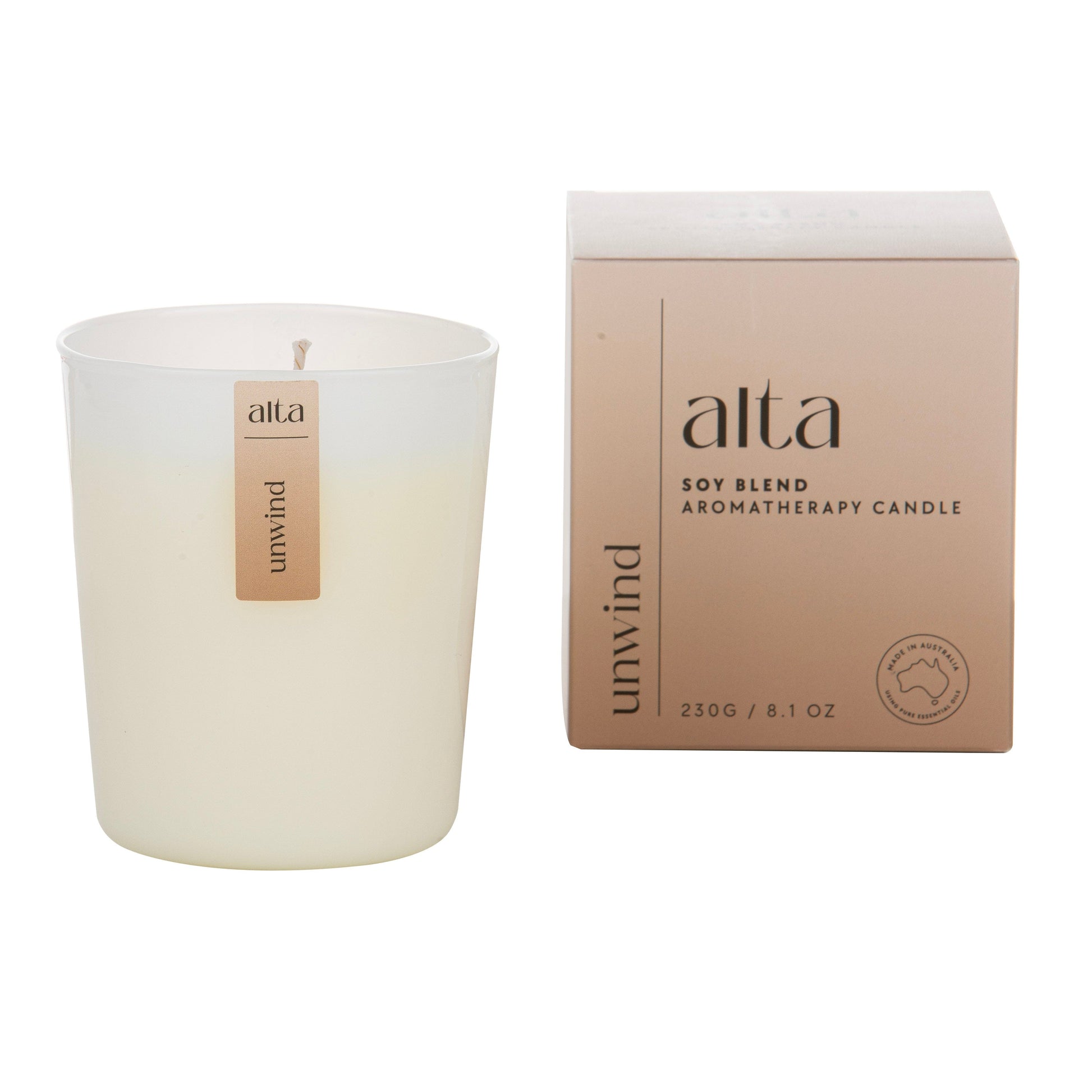 Alta Alta Essential Oil Candle Unwind Altasphere