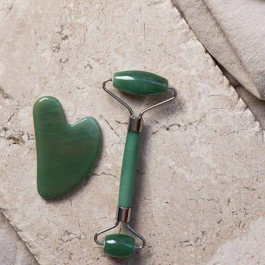 Alta Alta Jade Beauty Ritual Set Facial Roller and Gua Sha Altasphere