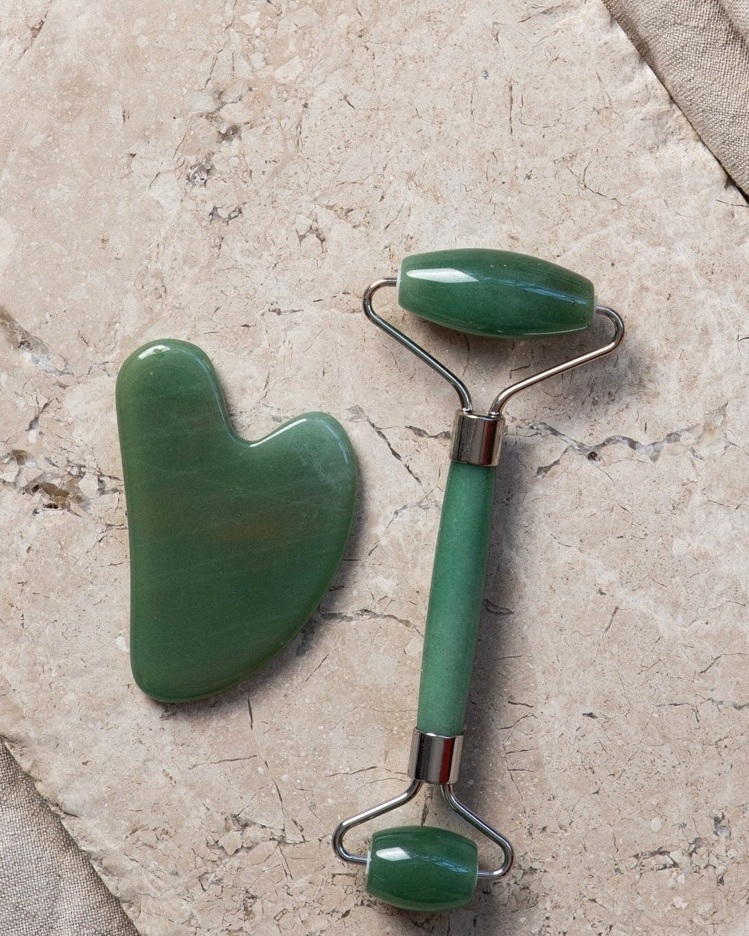 Alta Alta Jade Beauty Ritual Set Facial Roller and Gua Sha Altasphere