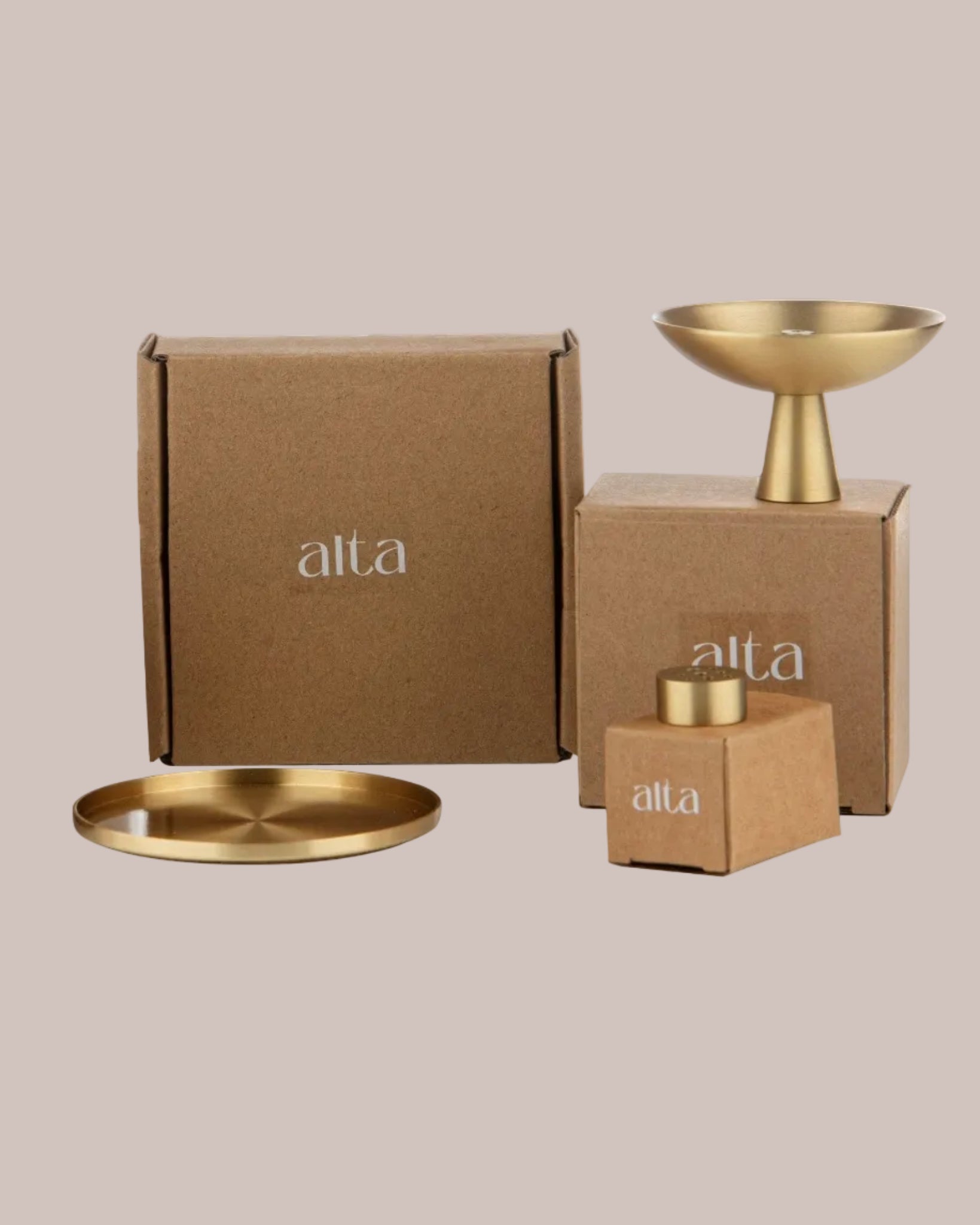 Alta Alta Saturn Incense Holder Brass Finish Altasphere