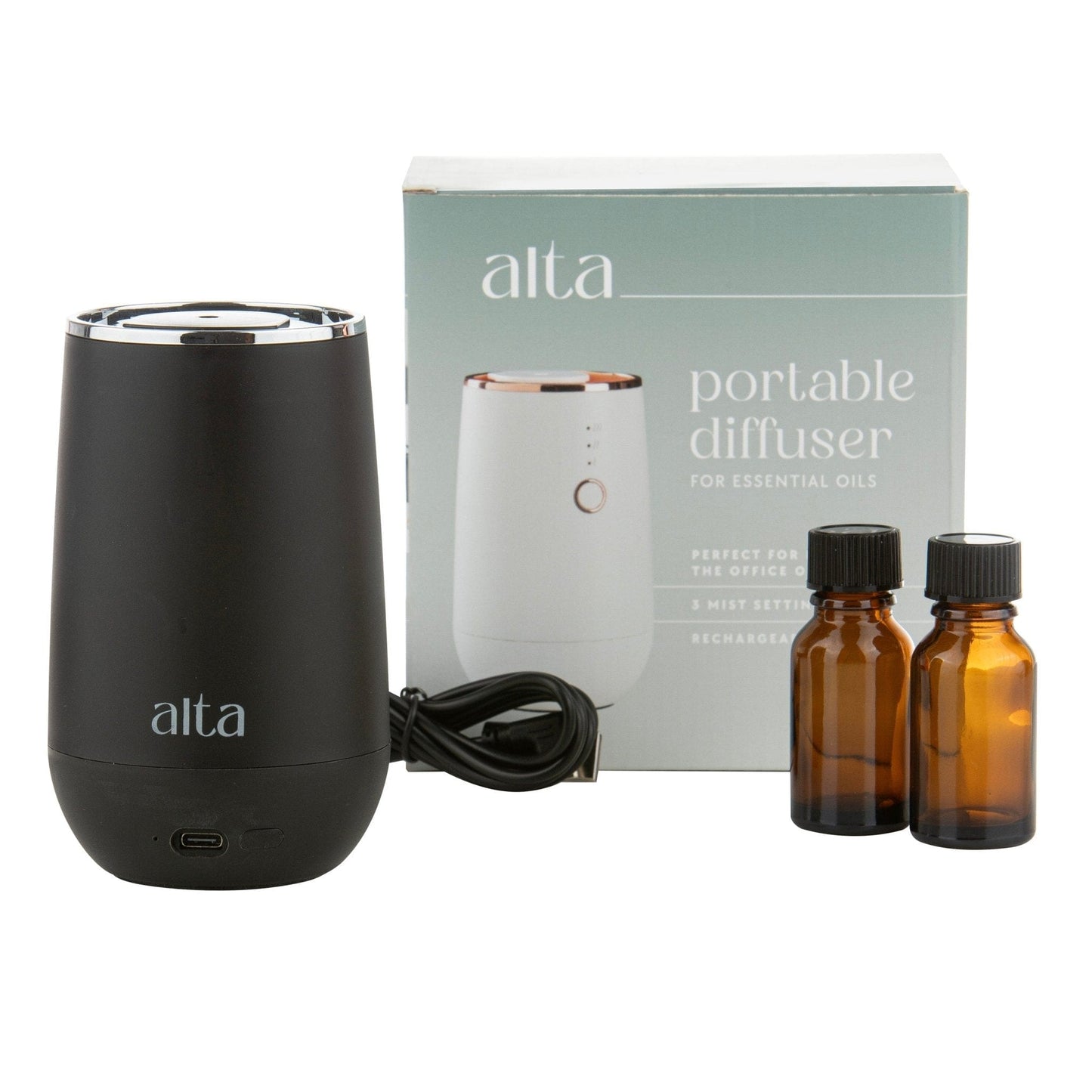 Alta Alta Waterless Portable Aroma Diffuser Black Altasphere