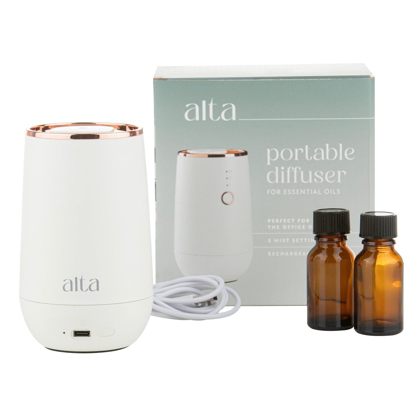 Alta Alta Waterless Portable Aroma Diffuser White Altasphere
