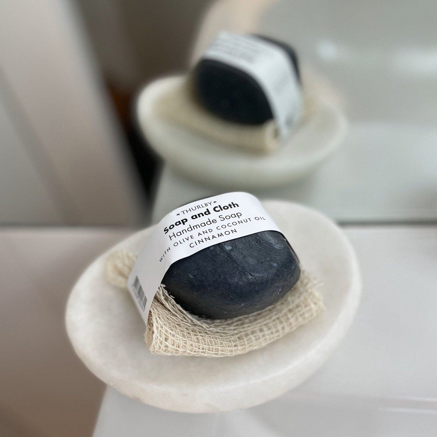 THURLBY Charcoal Stone Soap with Agave Bag Thurlby