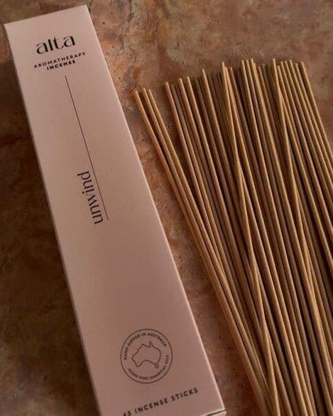 Alta Alta Unwind Essential Oil Incense Sticks Altasphere