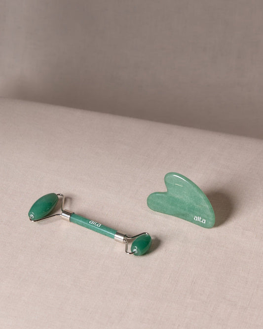 Alta Jade Beauty Ritual Set Facial Roller and Gua Sha - Altasphere