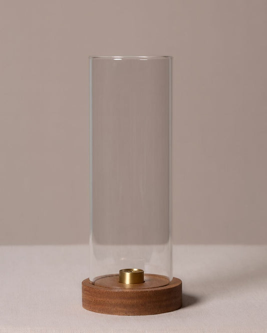 Alta Rico Walnut Wood and Brass Incense Holder - Altasphere