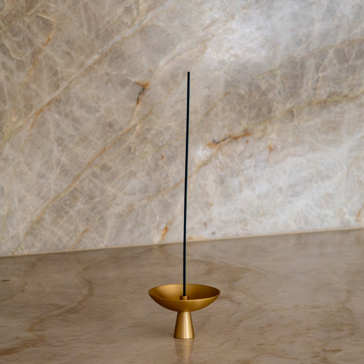 Alta Saturn Incense Holder Brass Finish - Altasphere