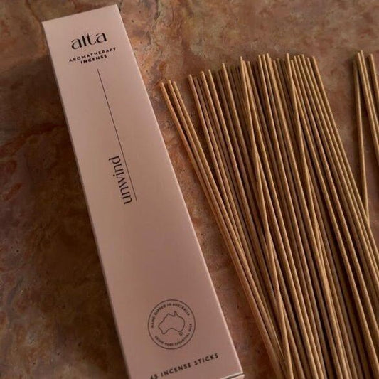 Alta Unwind Essential Oil Incense Sticks - Altasphere