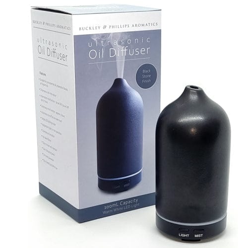 Black Stone Ultrasonic Oil Diffuser - Altasphere