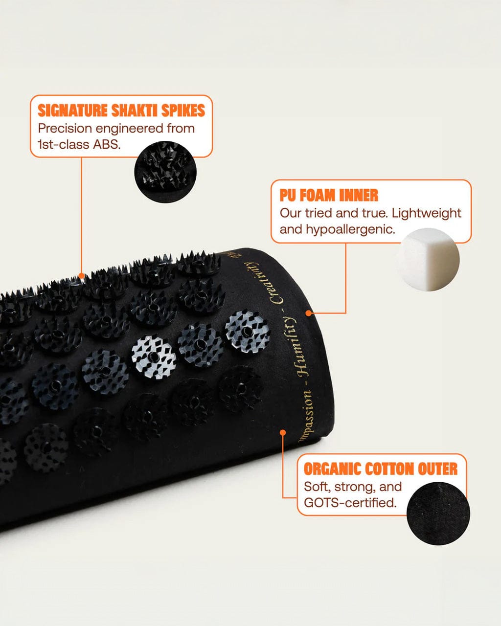 Classic Acupressure Pillow Level 1 Black - Altasphere