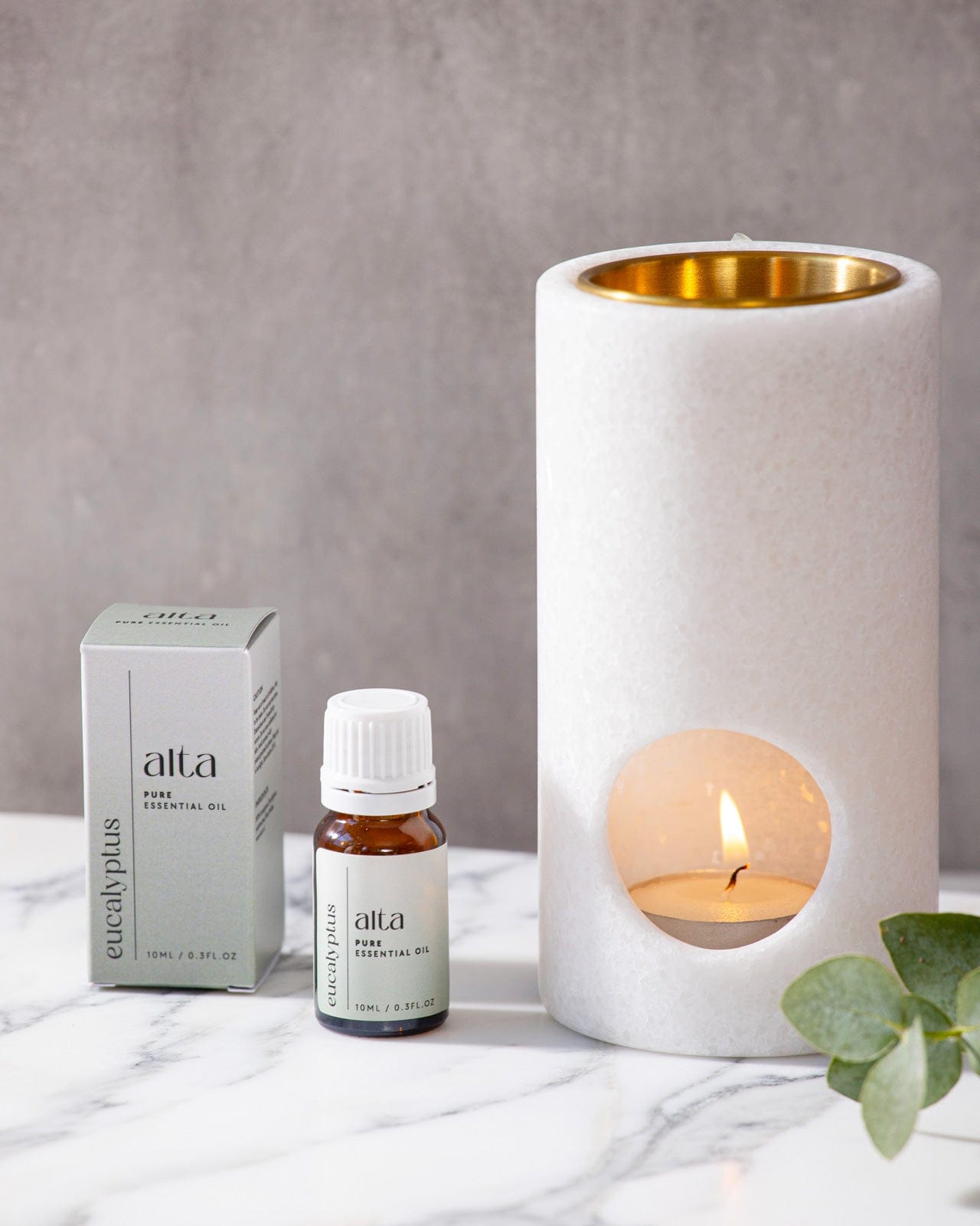 Column Granite Oil Burner - Altasphere