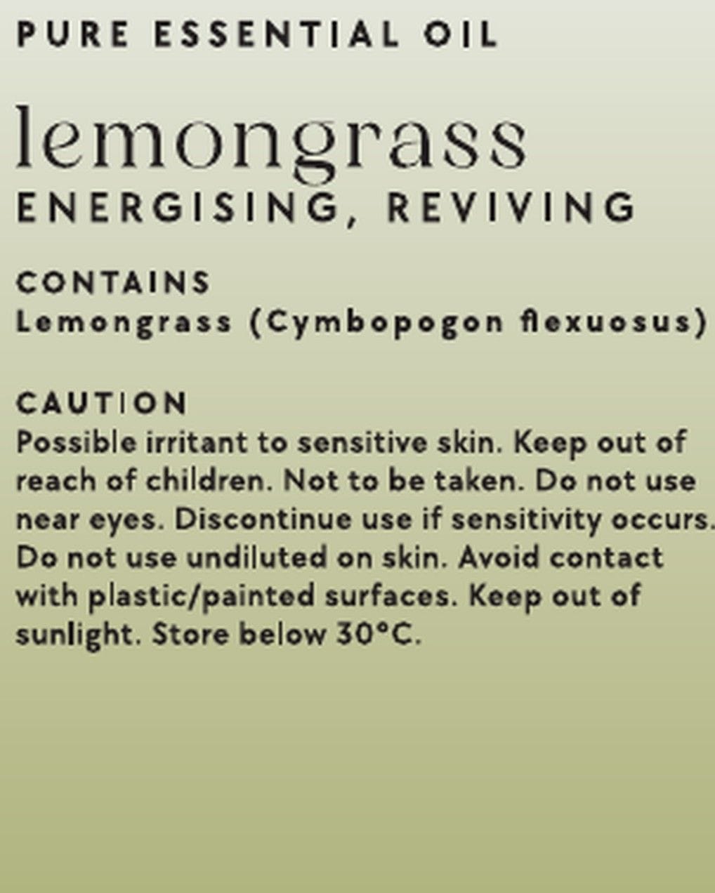 Lemongrass Essential Oil – Energising & Reviving - Altasphere