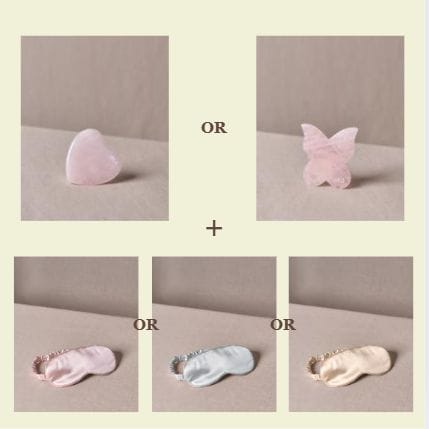 Nightime Ritual - Silk Eye Mask and Sculpted Gua Sha - Altasphere