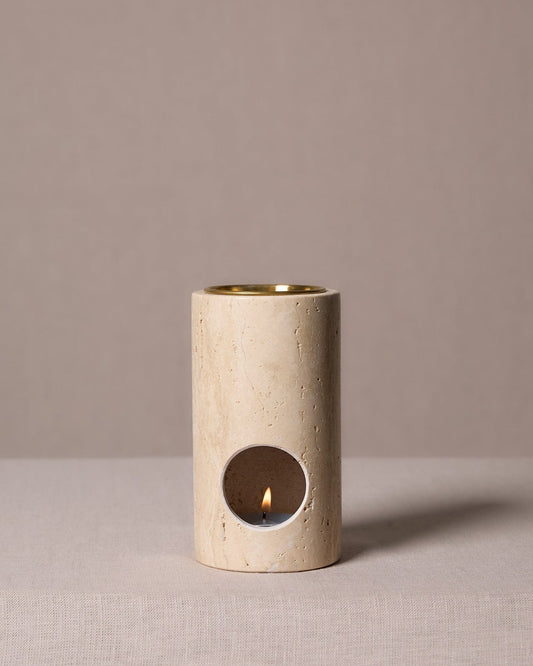 Oil Burner Alta Column Travertine Oil Burner Altasphere