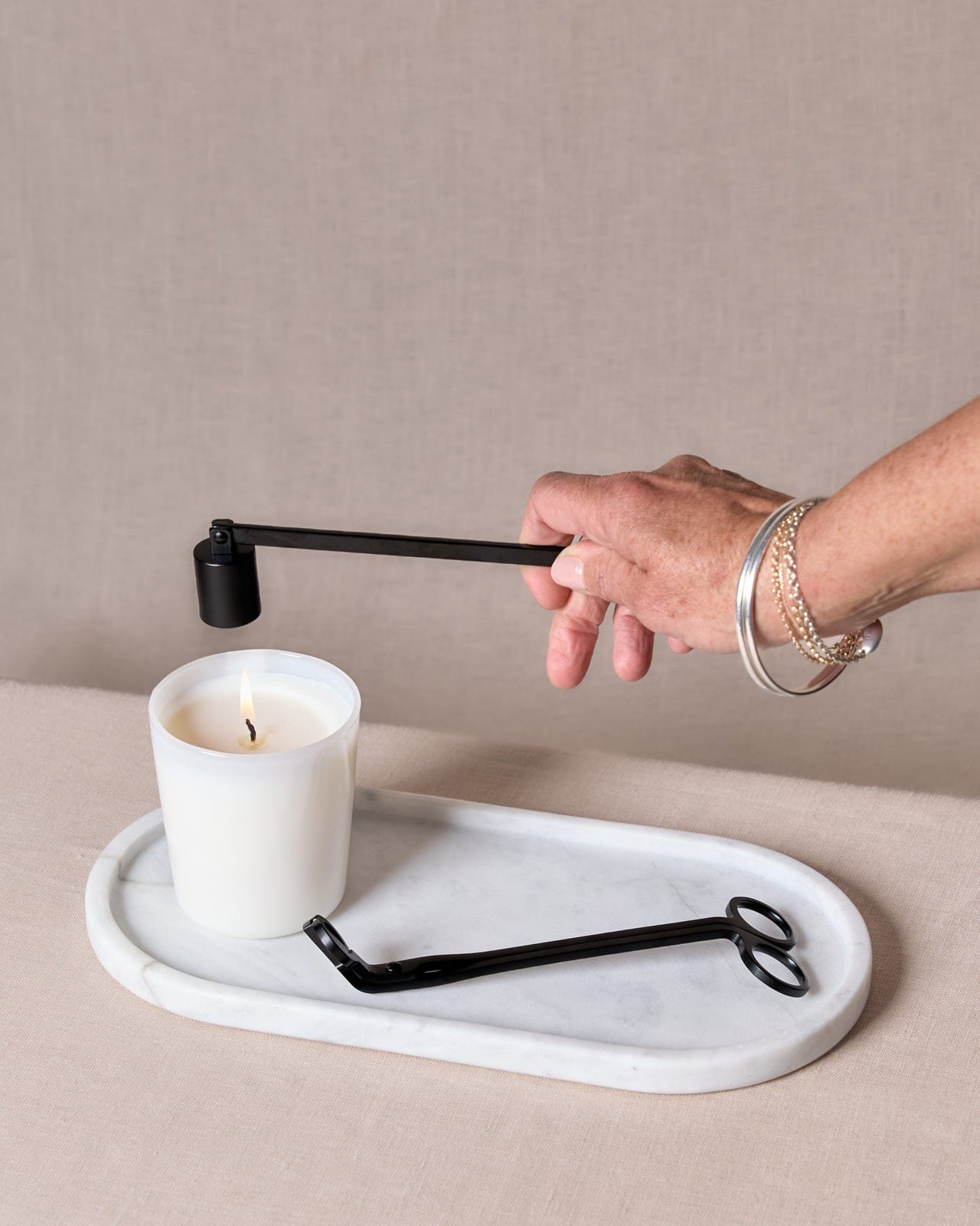 Oval Marble Tray - White - Altasphere