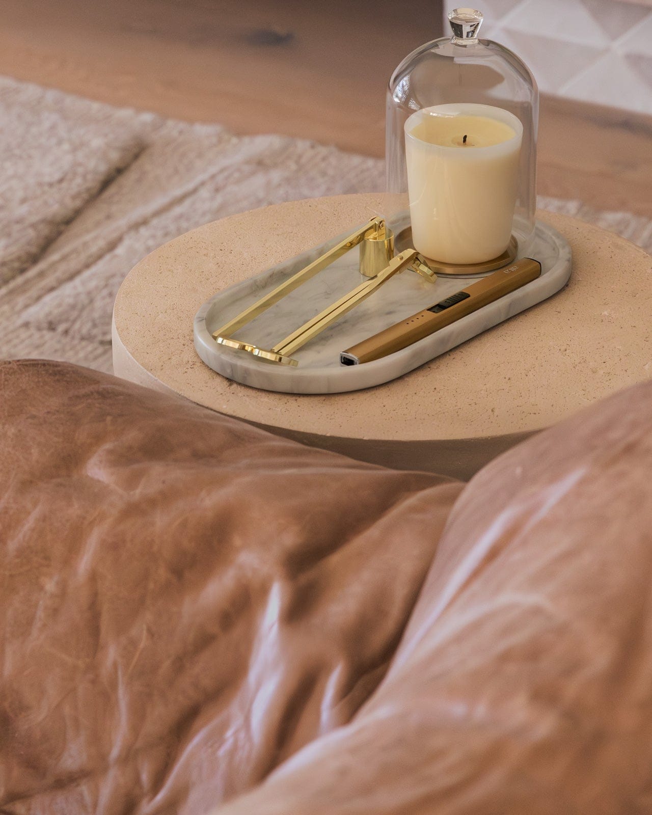 Oval Marble Tray - White - Altasphere