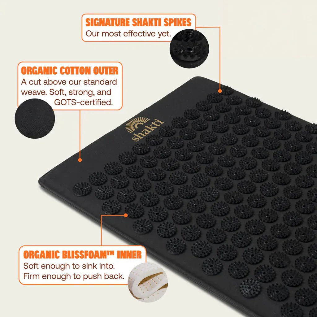 Premium Acupressure Mat Level 1 Black - Altasphere