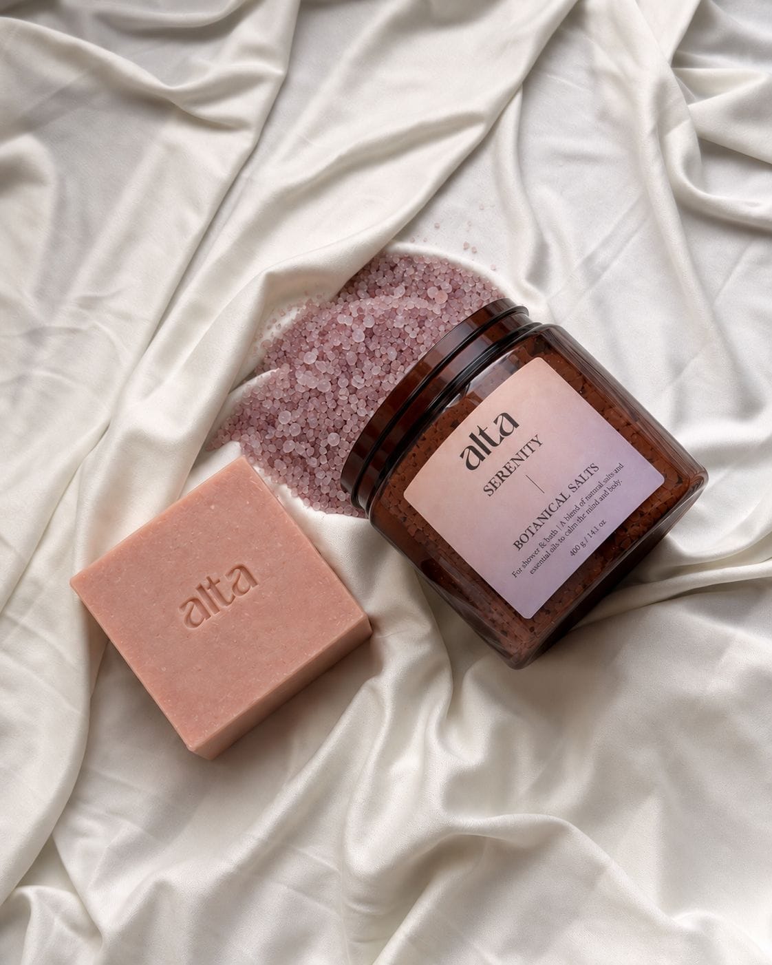 Serenity Botanical Salts | Calming Shower & Bath Salts for Relaxation - Altasphere