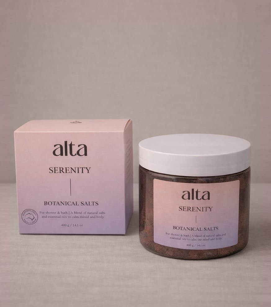 Serenity Botanical Salts | Calming Shower & Bath Salts for Relaxation - Altasphere