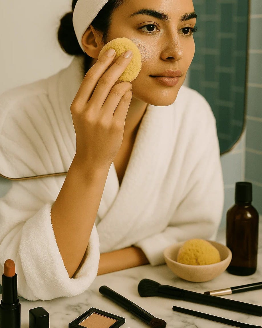 Sponge Natural Sea Sponge Makeup Blender | Plastic-Free Beauty Sponge Aqua Zoi