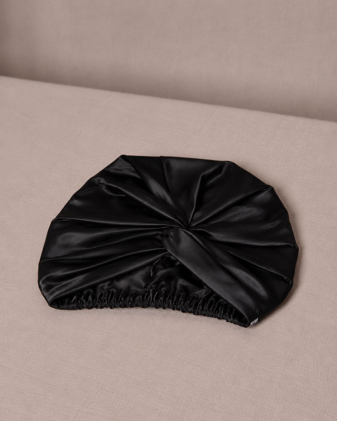 Turban Silk Turban Onyx Black | Double- Layered Silk Alta