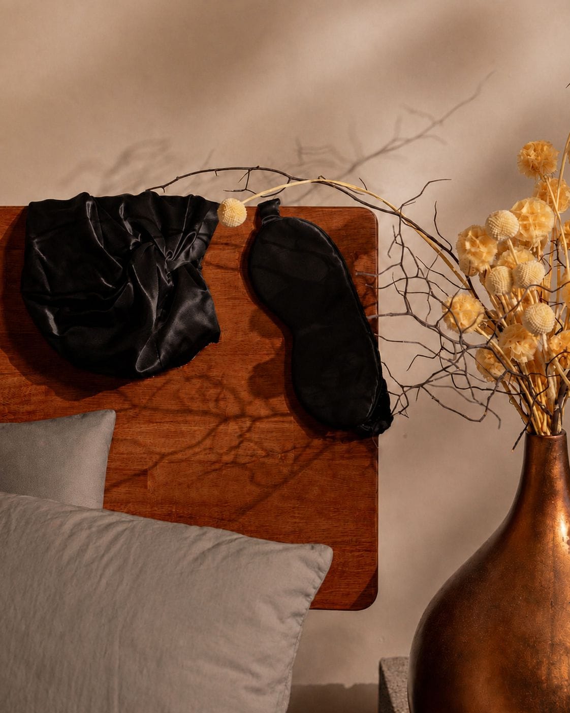 Turban Silk Turban Onyx Black | Double- Layered Silk Alta