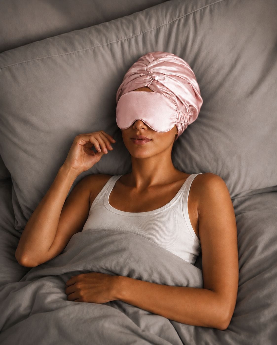 Turban Silk Turban Shell Pink | Double- Layered Silk Alta