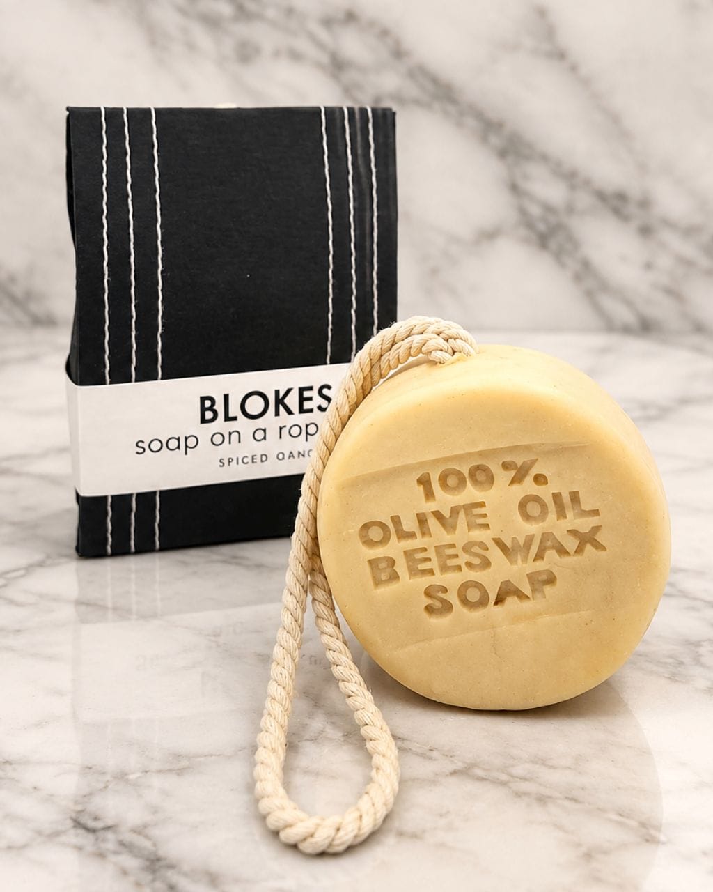 Wardrobe Freshener Blokes Soap on a Rope – Spiced Orange Handmade Soap Thurlby