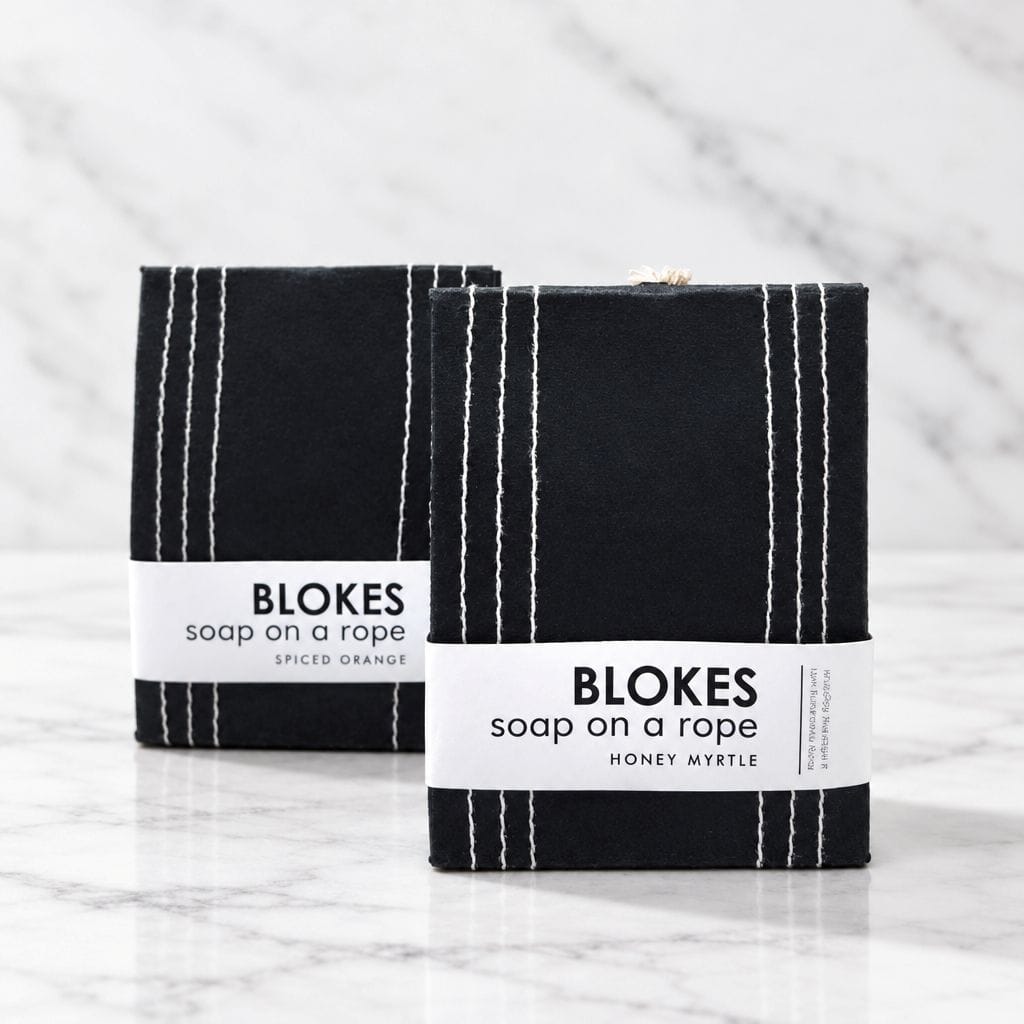 Wardrobe Freshener Blokes Soap on a Rope – Spiced Orange Handmade Soap Thurlby