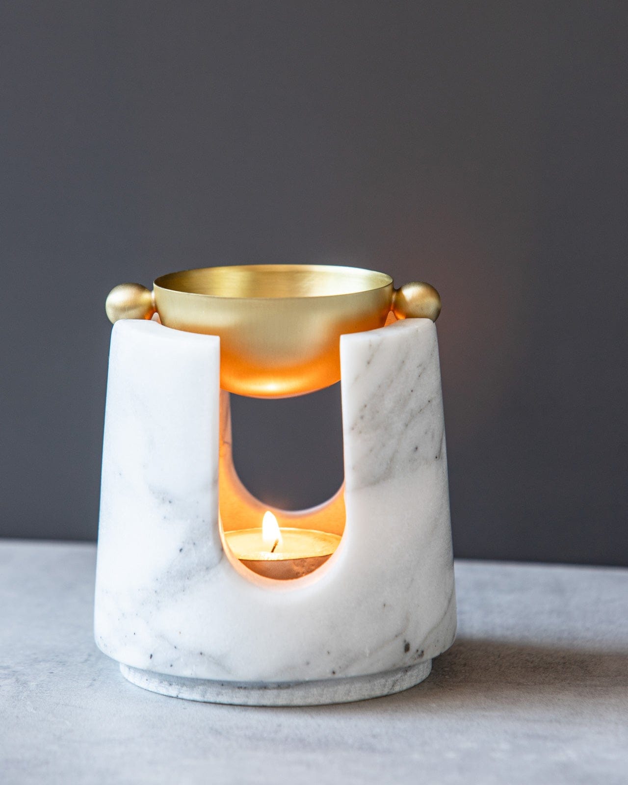 Zoe Marble Oil Burner - Altasphere