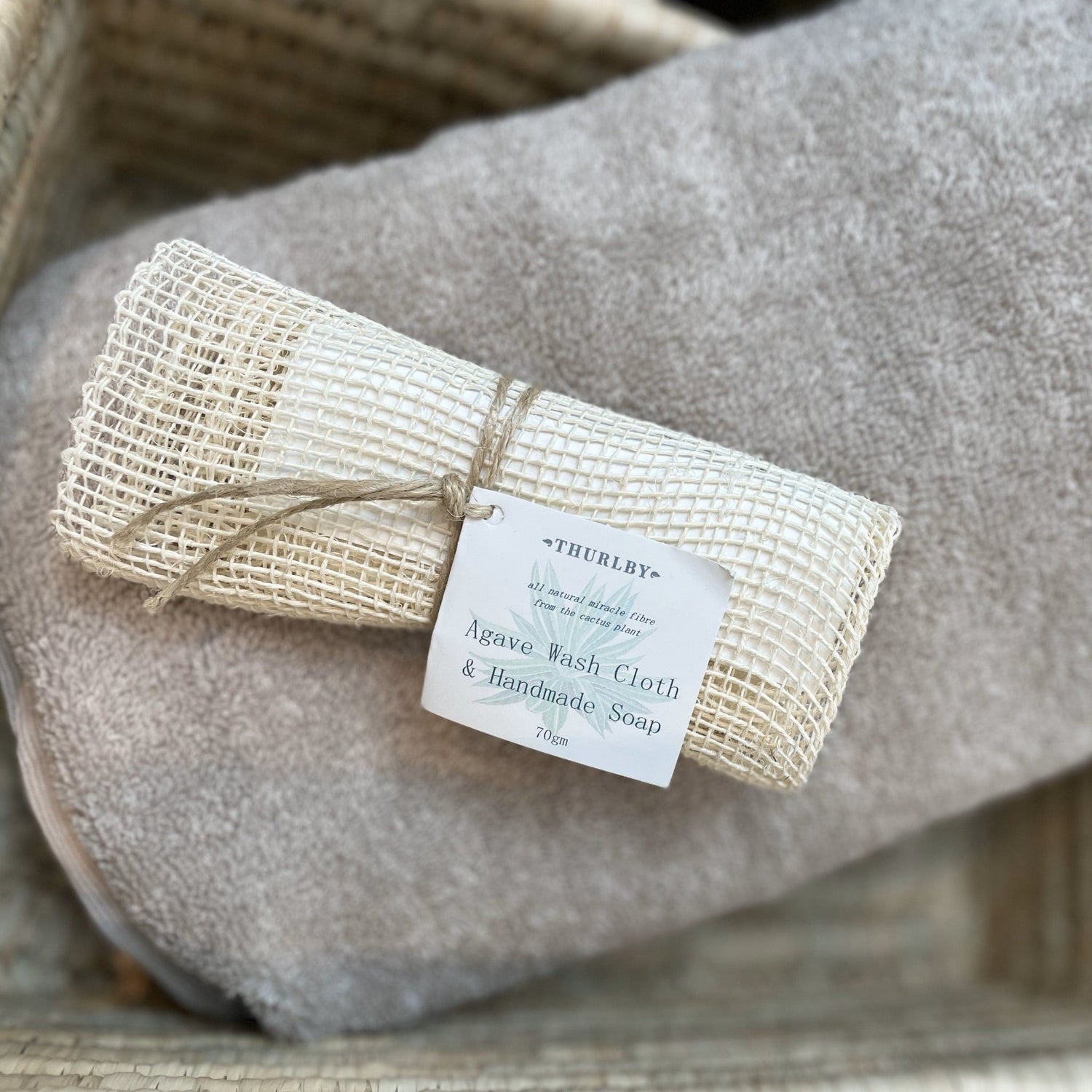 Agave Wash Cloth w/Soap - Altasphere