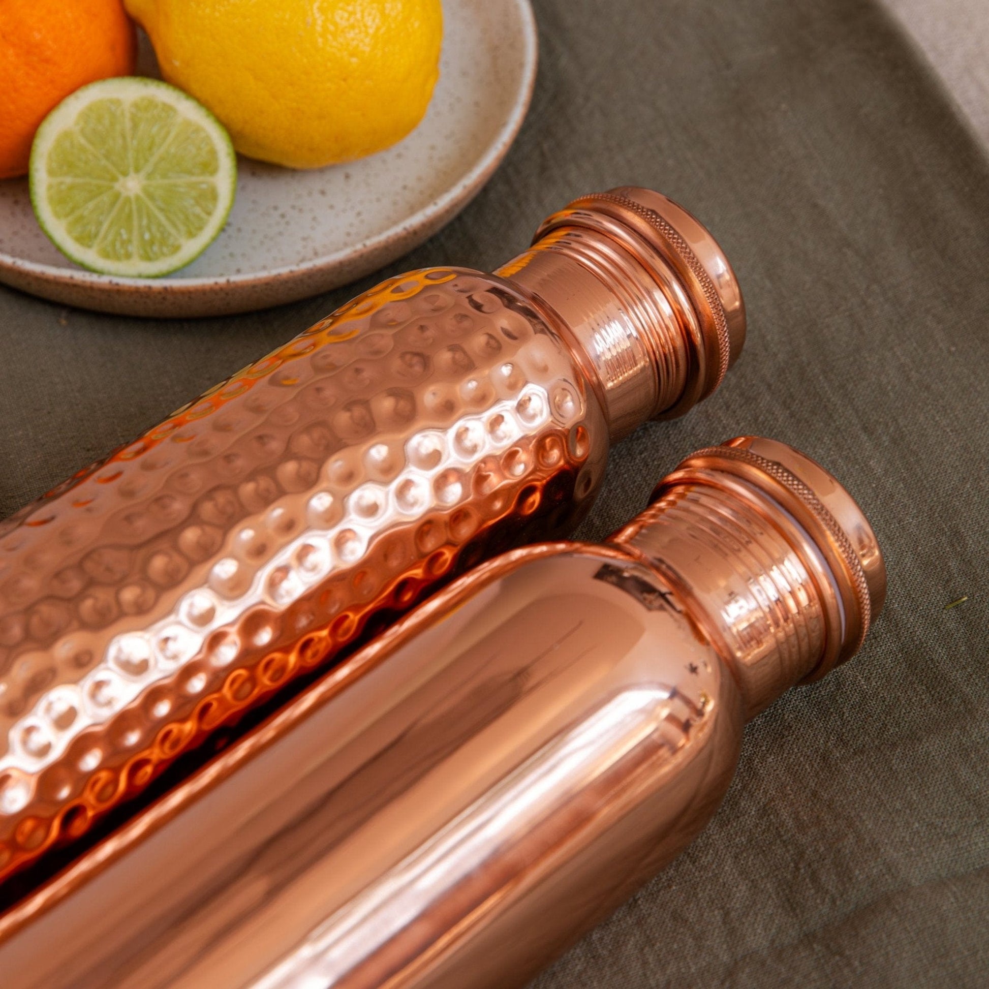 Alta Alta COPPER BOTTLE - Hammered 7cm x 26cm Altasphere