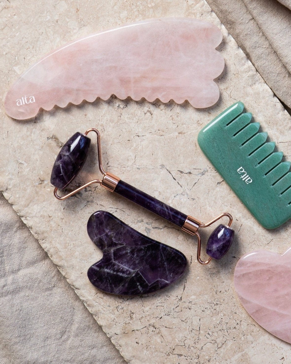 Alta Alta Rose Quartz Luxe Body Gua Sha Altasphere