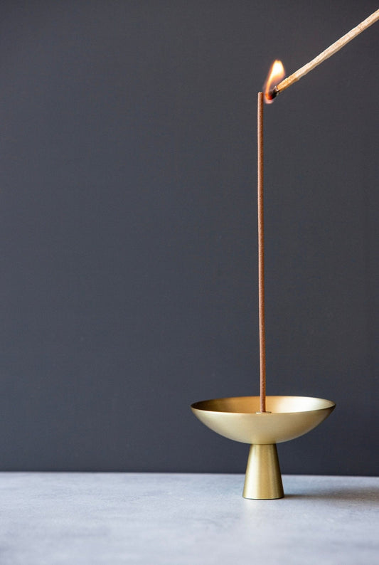 Alta Alta Saturn Incense Holder Brass Finish Altasphere