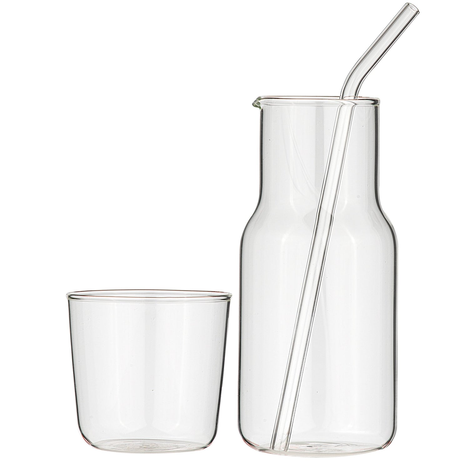 Alta Carafe, Cup and Straw Set Clear - Altasphere
