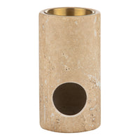 Alta Column Travertine Oil Burner - Altasphere