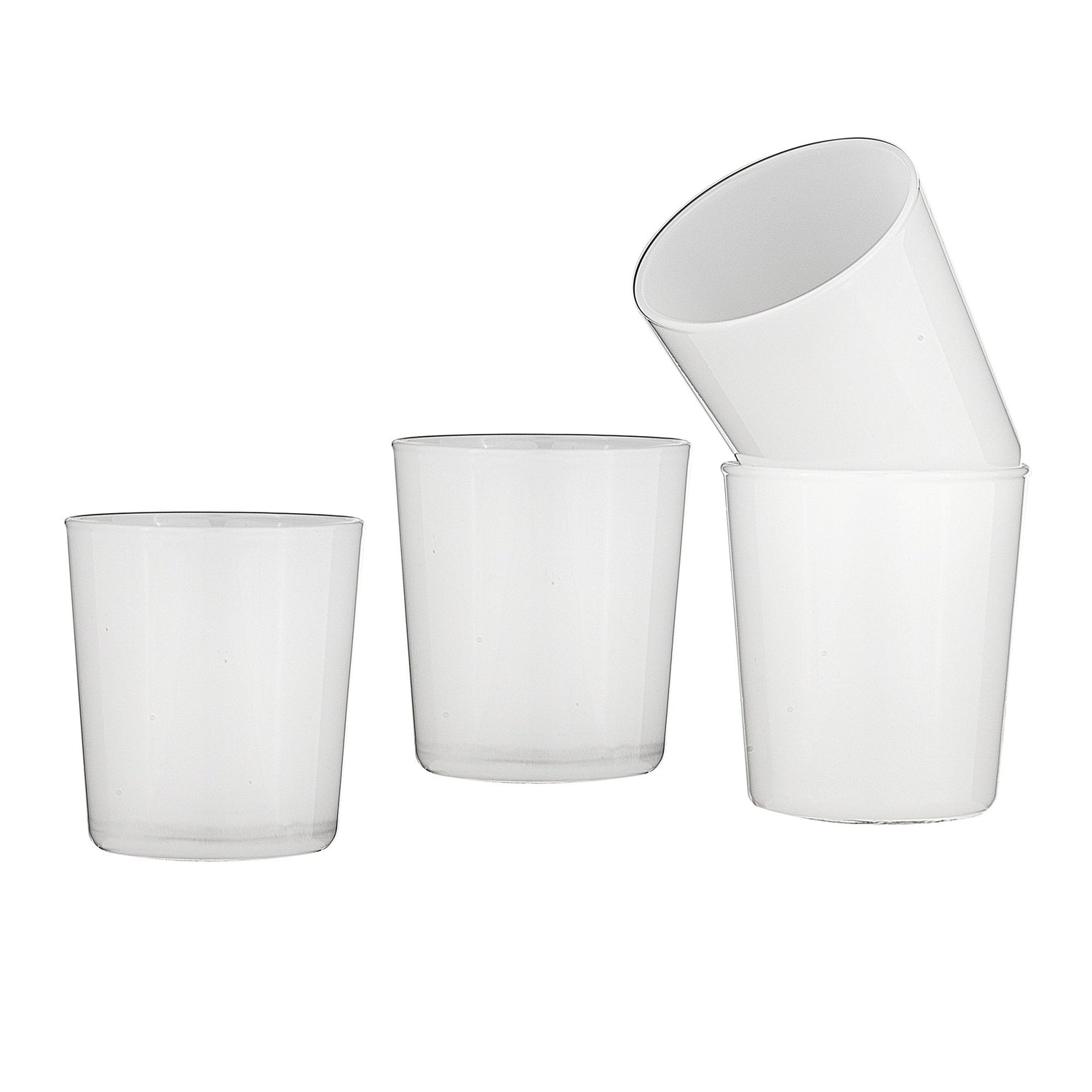 Alta Stackable Glass Set of 4 White - Altasphere