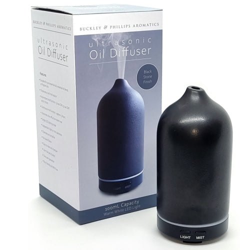 Black Stone Ultrasonic Oil Diffuser - Altasphere
